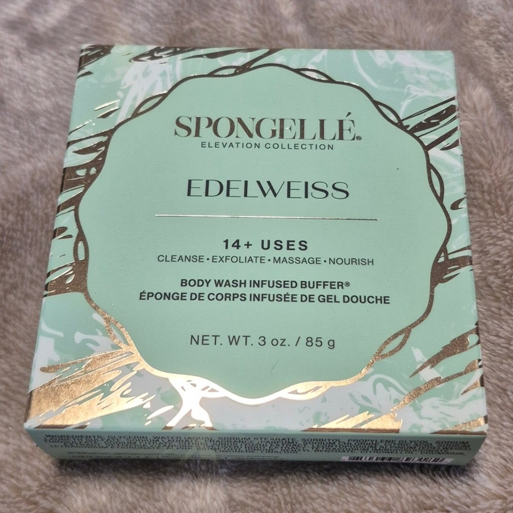 Spongelle Elevation Collection Edelweiss Body Wash Infused Buffer 3oz 14+ Uses